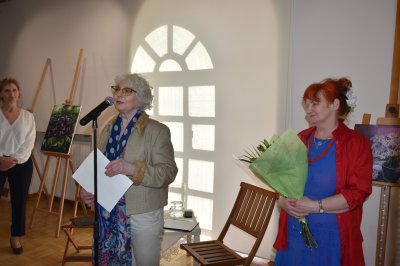 Malwy, róże, fiołki... - Wernisaż wystawy Barbary Harasim